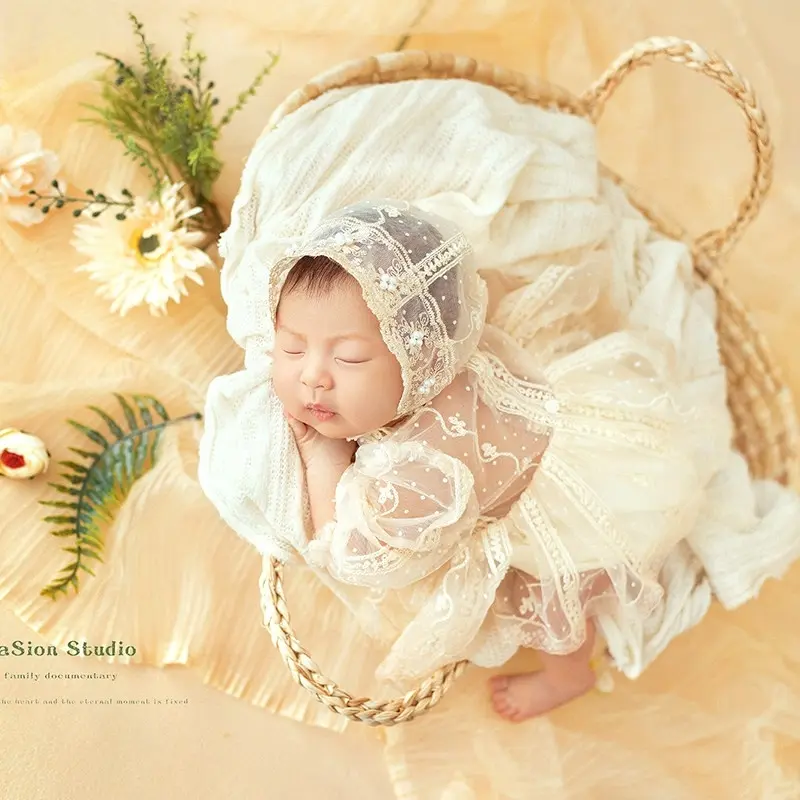 Baby Girl Lace Theme Set - Newborn Photography Props - Image 3